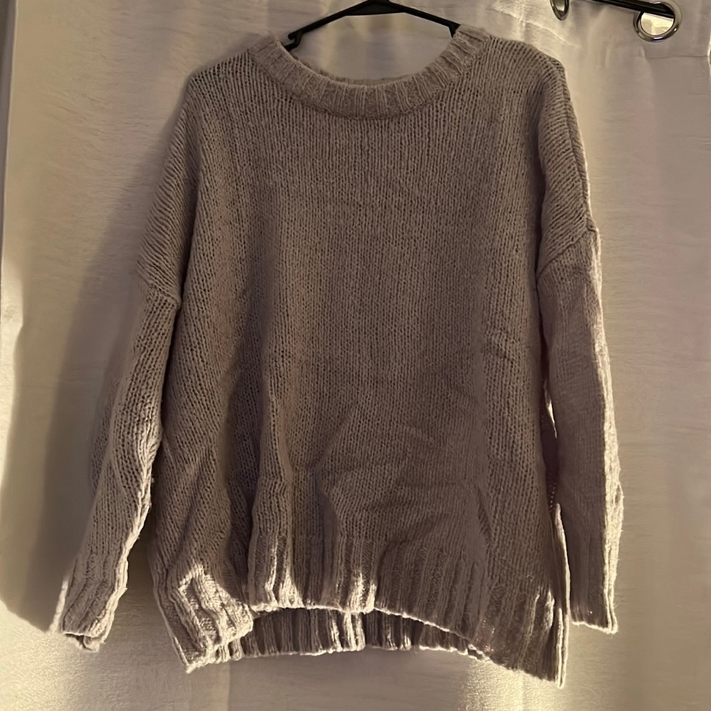 Aerie Grey Knit Sweater